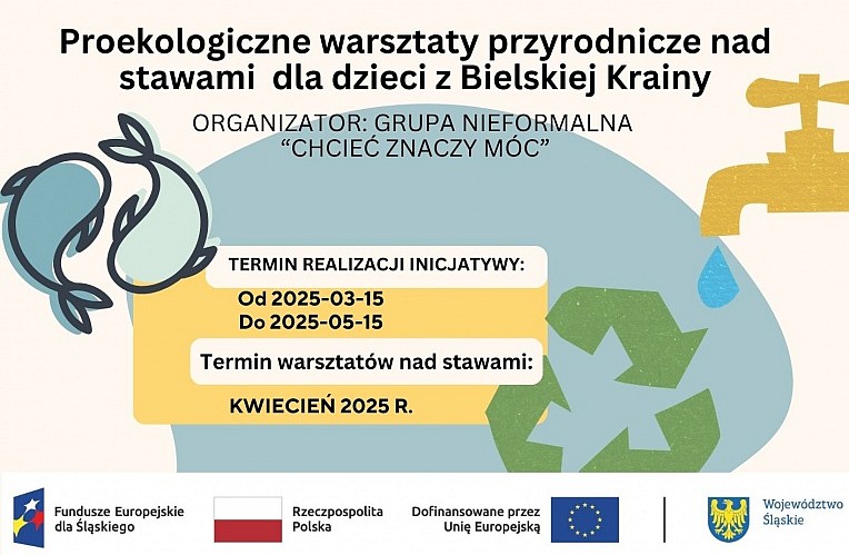 Proekologiczne warsztaty przyrodnicze nad stawami dla dzieci z Bielskiej Krainy