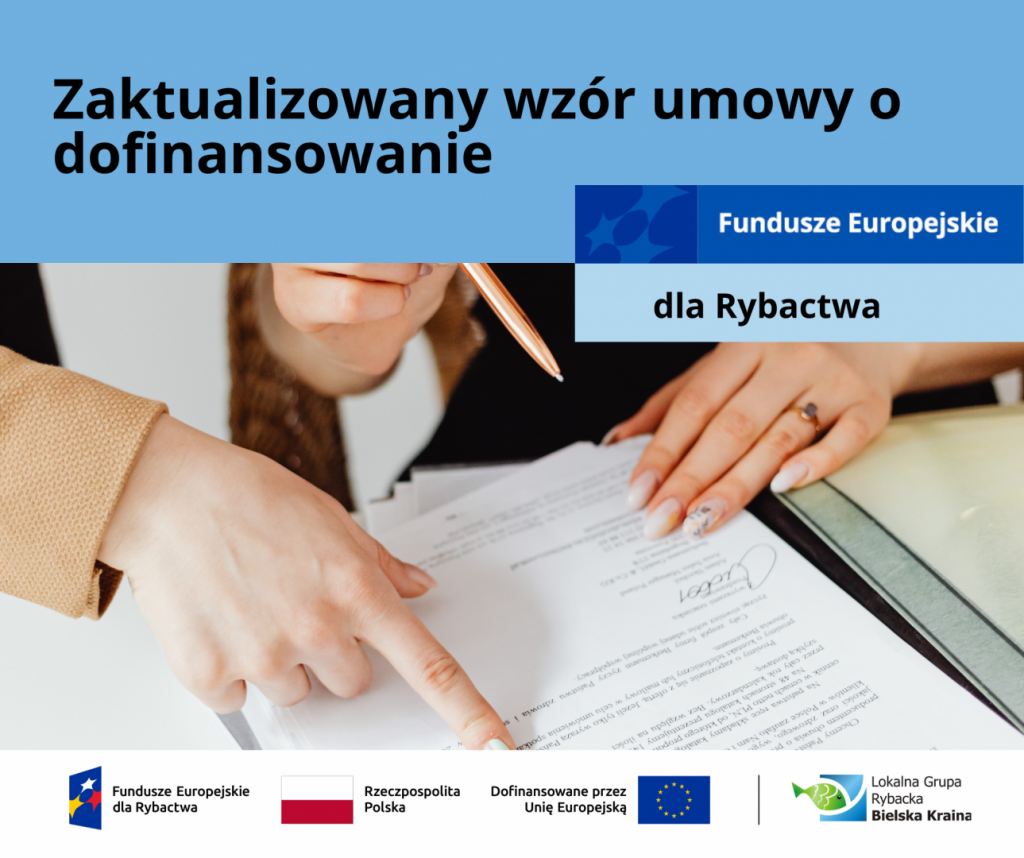 Zaktualizowany wzór umowy o dofinansowanie